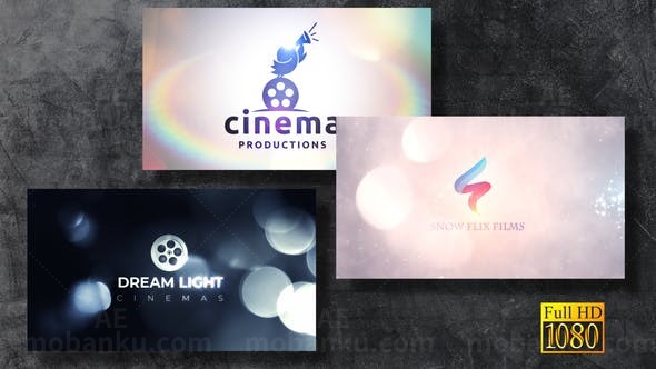 梦幻虚焦粒子背景Logo动画AE模板