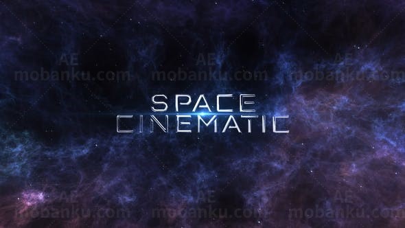 宇宙太空大气文字宣传片头AE模板