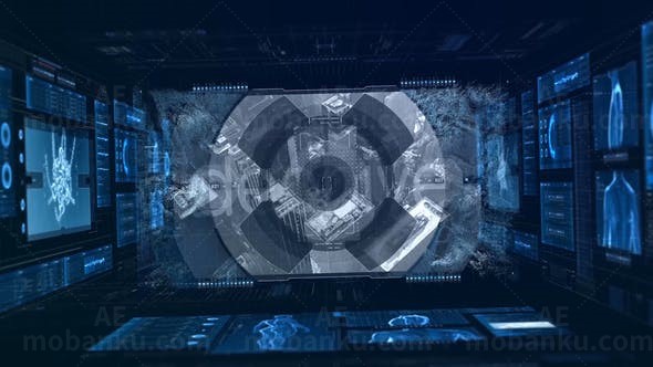 科幻高科技风格视频包装AE模板