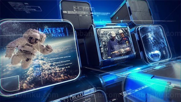 高科技宇航员宇宙探索视频包装AE模板