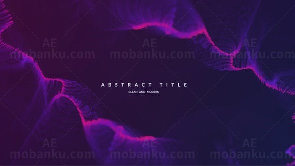 创意抽象文字标题动画AE模板