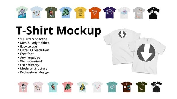 T恤创意视频包装AE模板