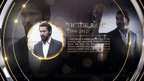 人物介绍宣传AE模板