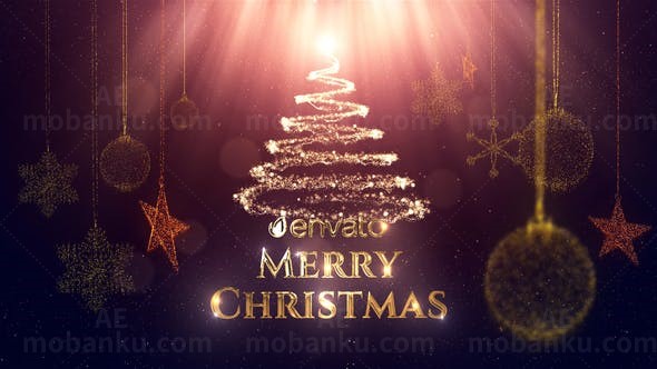 创意圣诞节节日视频AE模板