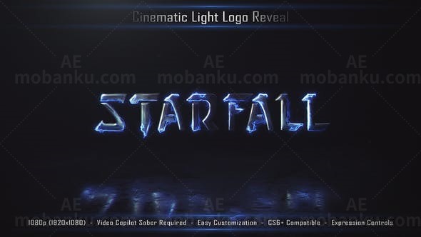 创意粒子logo演绎AE模板