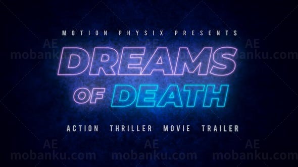 动作预告片AE模板