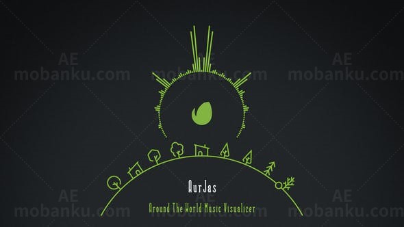 简约音乐律动AE模板