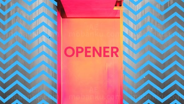 节奏感文字图片快闪片头AE模板