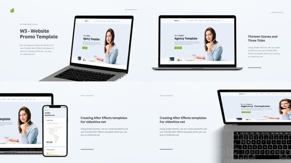 网站宣传AE模板