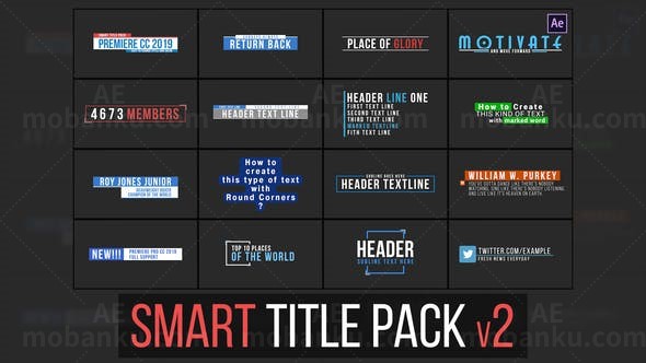 字幕标题AE模板