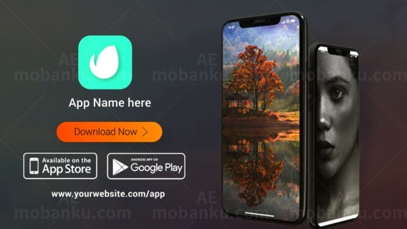 应用宣传AE模板