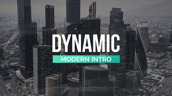 现代风格动态片头AE模板