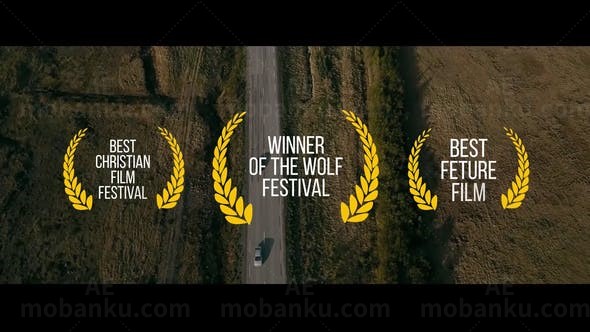 影视演员表文字标题AE模板