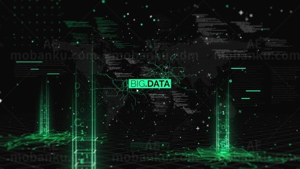 大数据预告片AE模板