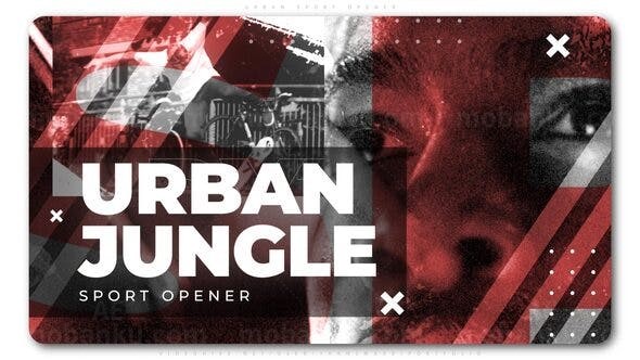 城市运动片头AE模板