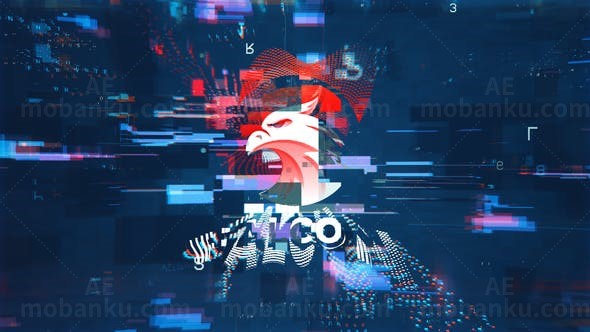 故障效果标志动画AE模板