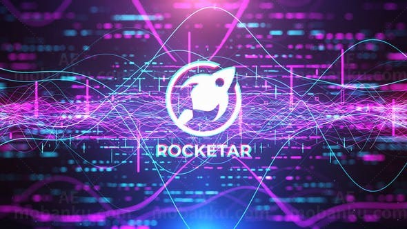 动态均衡器标志展示AE模板