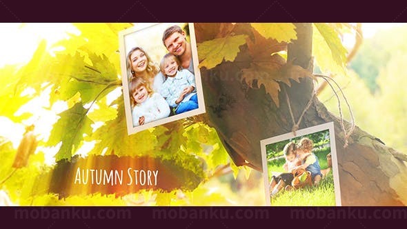 温馨家庭相册展示AE模板