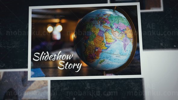 怀旧相册幻灯片AE模板