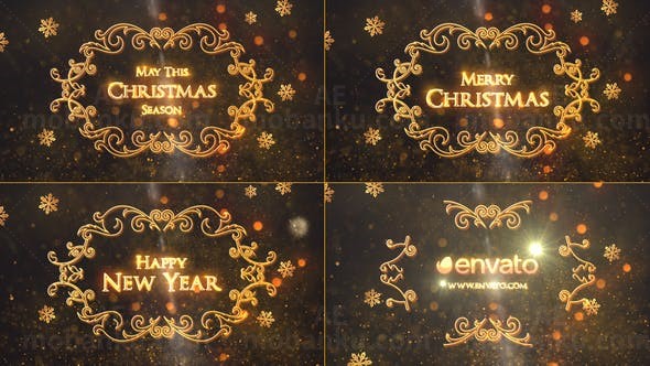 圣诞标题展示AE模板