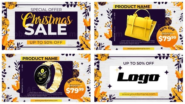 圣诞促销AE模板