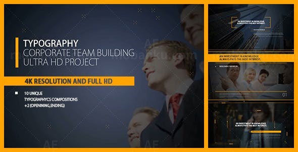 现代科技感商务宣传片头AE模板