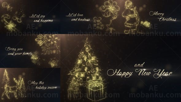 圣诞标题展示AE模板