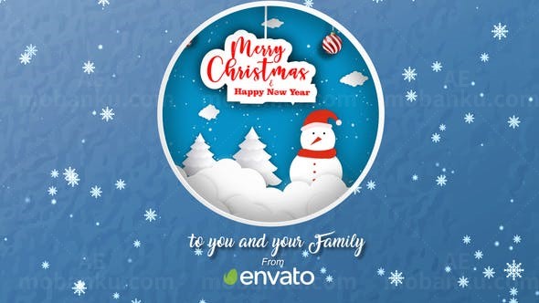 圣诞片头AE模板