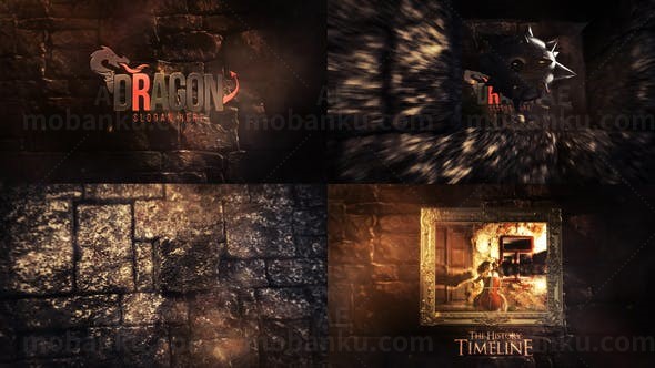 史诗标志展示AE模板