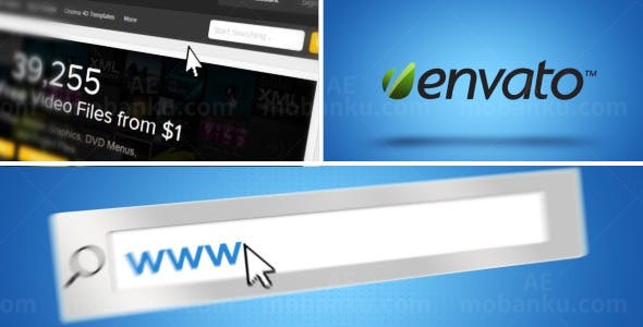 网站动态宣传AE模板