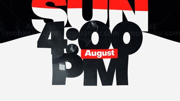 能量动作片头AE模板