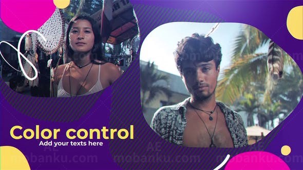 多彩时尚视频展示AE模板