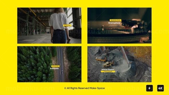 呼出线标题展示AE模板