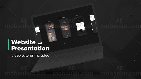 简洁网站展示AE模板