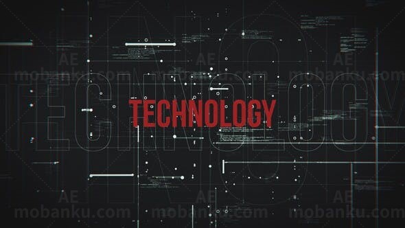 科技片头AE模板