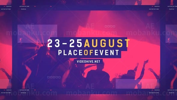 音乐活动宣传AE模板