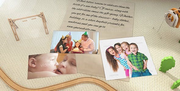 儿童节日类快乐的一天AE模板