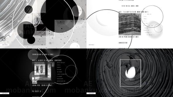 暗色画面标志展示AE模板