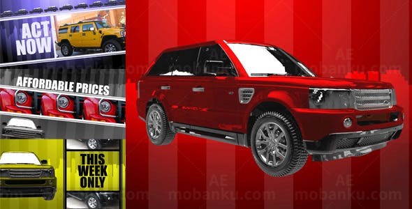 汽车动感广告AE模板