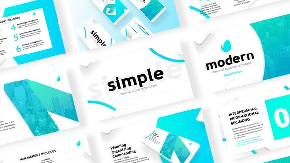 简洁企业展示AE模板