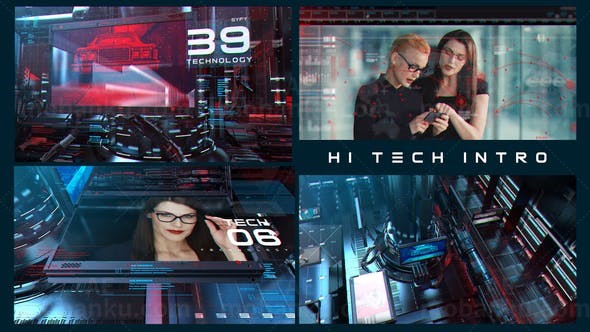 高科技片头AE模板