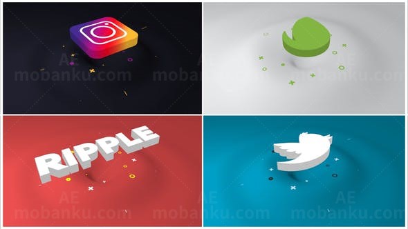 摄影师品牌标志展示AE模板