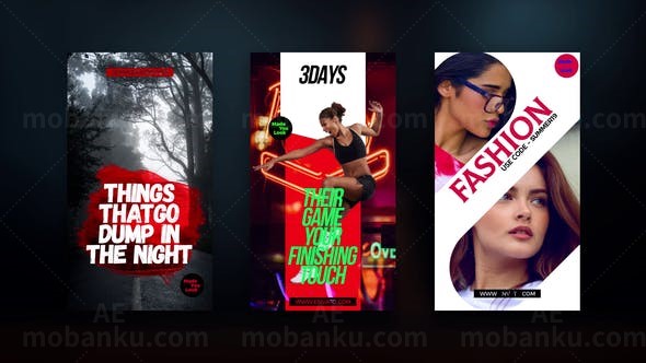 手机端视频包AE模板