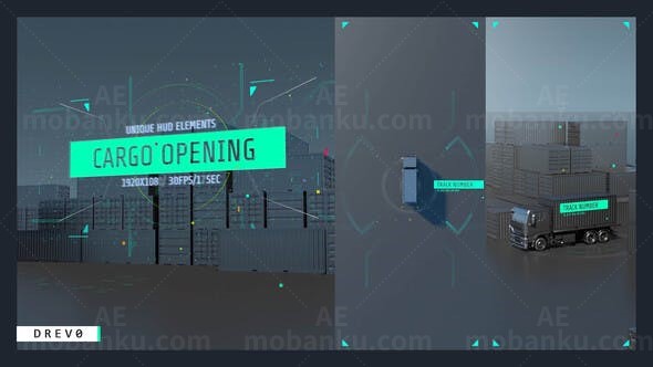 货运片头AE模板