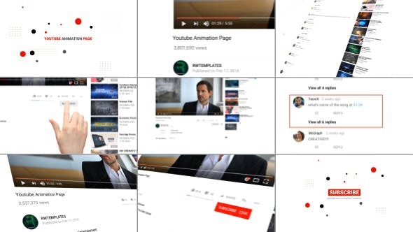 视频自媒体展示AE模板