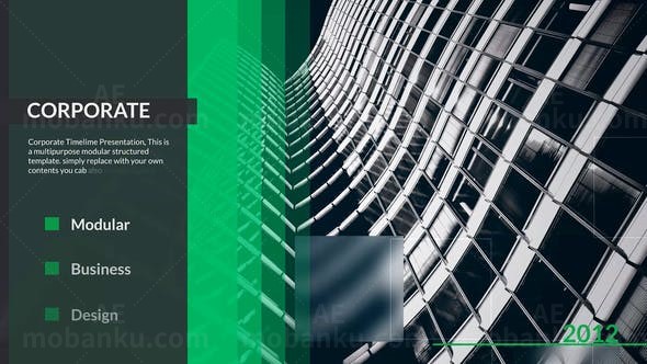 公司发展展示AE模板