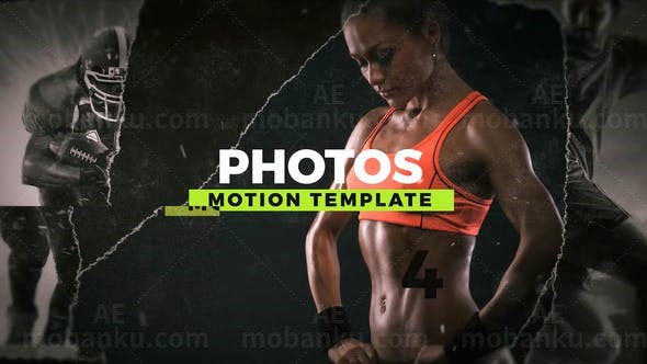 杂渍风格运动宣传片AE模板