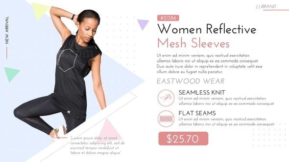 现代风格时尚单品促销幻灯片AE模板