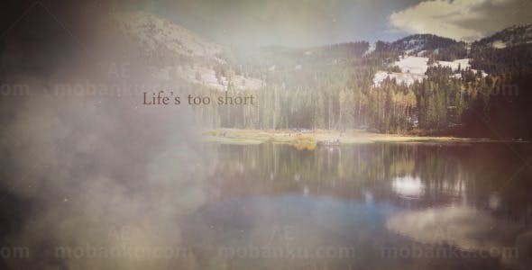 烟雾过渡电视栏目包装AE模板