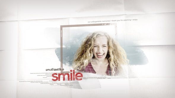 家庭相册难忘生活记忆图片展示AE模板